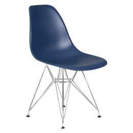 638APP-LMZL DSR, цвет сиденья тёмно-синий (BE-12), цвет основания хромированная сталь