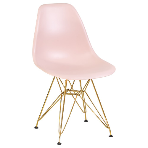 638APP-LMZL DSR, цвет сиденья светло-розовый (PK-02), цвет основания золото
