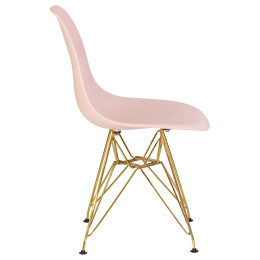 638APP-LMZL DSR, цвет сиденья светло-розовый (PK-02), цвет основания золото