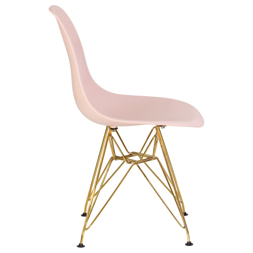 638APP-LMZL DSR, цвет сиденья светло-розовый (PK-02), цвет основания золото