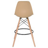 Стул барный DOBRIN DSW BAR (ножки светлый бук, цвет сиденья бежевый (GR-03))