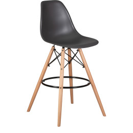 638GPP-LMZL DSW BAR, цвет сиденья тёмно-серый (GR-04), цвет основания светлый бук