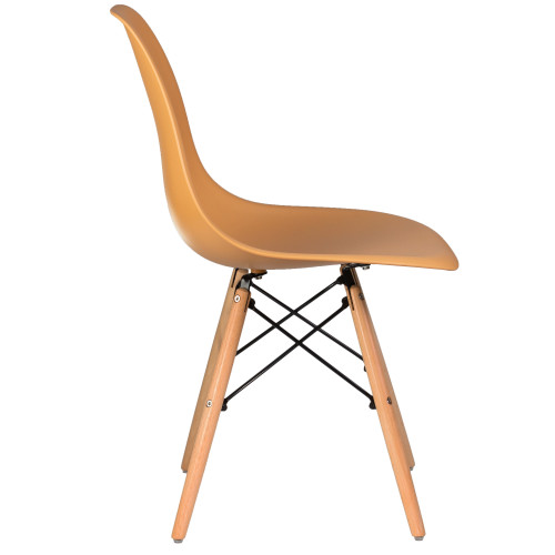 Стул обеденный DOBRIN DSW (ножки светлый бук, цвет персиковый (NX-Y-06))