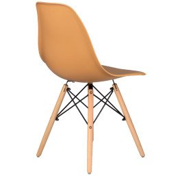Стул обеденный DOBRIN DSW (ножки светлый бук, цвет персиковый (NX-Y-06))