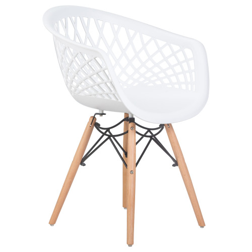 670HPP-LMZL SAMWELL, цвет сиденья белый (W-02), цвет основания светлый бук