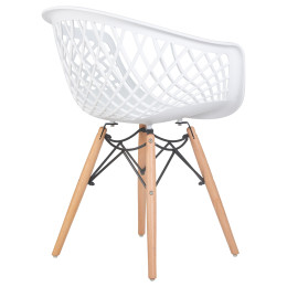 670HPP-LMZL SAMWELL, цвет сиденья белый (W-02), цвет основания светлый бук