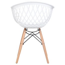 670HPP-LMZL SAMWELL, цвет сиденья белый (W-02), цвет основания светлый бук