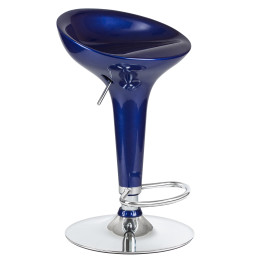Стул барный DOBRIN BOMBA (синий металлик)