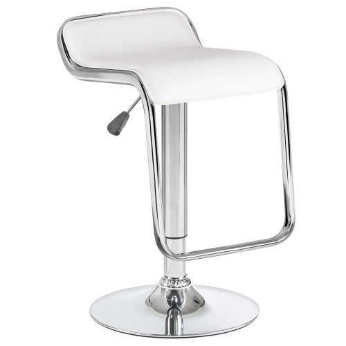 3021-LM CRACK, цвет сиденья белый, цвет основания хром