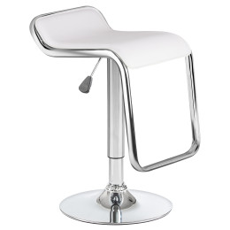 3021-LM CRACK, цвет сиденья белый, цвет основания хром