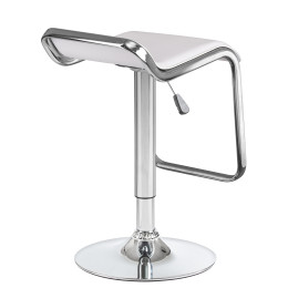 3021-LM CRACK, цвет сиденья белый, цвет основания хром