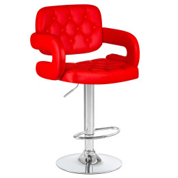 3460-LM TIESTO, цвет сиденья красный, цвет основания хром