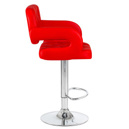 3460-LM TIESTO, цвет сиденья красный, цвет основания хром
