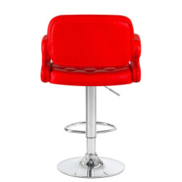 3460-LM TIESTO, цвет сиденья красный, цвет основания хром