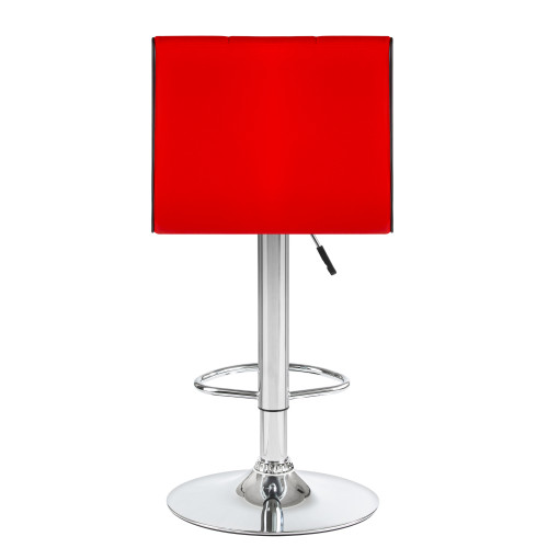 5006-LM CANDY, цвет сиденья красно-черный, цвет основания хром