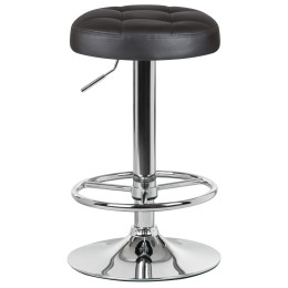 5008-LM BRUNO, цвет сиденья черный, цвет основания хром