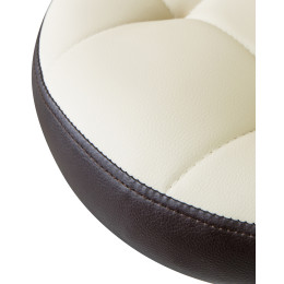 5008-LM BRUNO, цвет сиденья кремово-коричневый, цвет основания хром