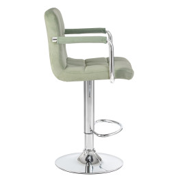 5011-LM KRUGER ARM, цвет сиденья мятный велюр (MJ9-87), цвет основания хромированная сталь