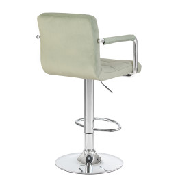 5011-LM KRUGER ARM, цвет сиденья мятный велюр (MJ9-87), цвет основания хромированная сталь