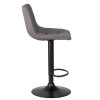 Стул барный DOBRIN TAILOR BLACK (серая ткань (188-55))