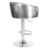 Стул барный DOBRIN DARCY SHINY (серый велюр с серебрянными пайетками)