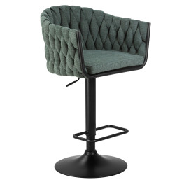 9690-LM LEON, цвет сиденья зеленый (LAR-275-23), цвет основания черный