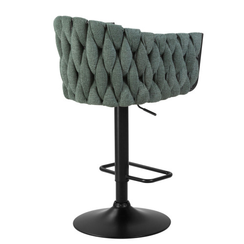 9690-LM LEON, цвет сиденья зеленый (LAR-275-23), цвет основания черный