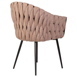 9691-LM MATILDA, цвет сиденья коричневый (LAR 275-3), цвет основания черный