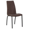 Стул обеденный DOBRIN MARK (черные ножки, коричневая винтажная экокожа (RU-05))