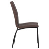 Стул обеденный DOBRIN MARK (черные ножки, коричневая винтажная экокожа (RU-05))