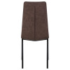 Стул обеденный DOBRIN MARK (черные ножки, коричневая винтажная экокожа (RU-05))