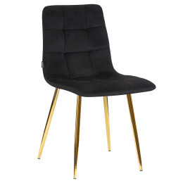 7094-LML ALEX, цвет сиденья черный велюр (V108-77), цвет основания золото,