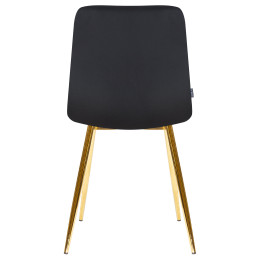 7094-LML ALEX, цвет сиденья черный велюр (V108-77), цвет основания золото,