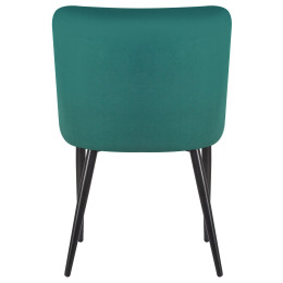 Стул обеденный DOBRIN RICHARD (черные матовые ножки, зелёный велюр (V108-64))