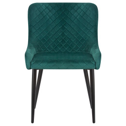 Стул обеденный DOBRIN RICHARD (черные матовые ножки, зелёный велюр (V108-64))