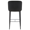 Стул барный DOBRIN CHRISTIAN75 (черные ножки, черный велюр (V108-77))