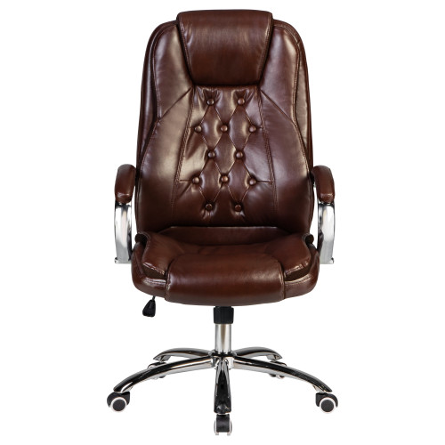 Офисное кресло для руководителей DOBRIN MILLARD (коричневый)