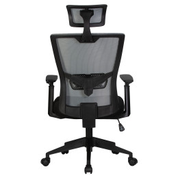 121B-LMR NIXON, цвет чёрный, серая сетка