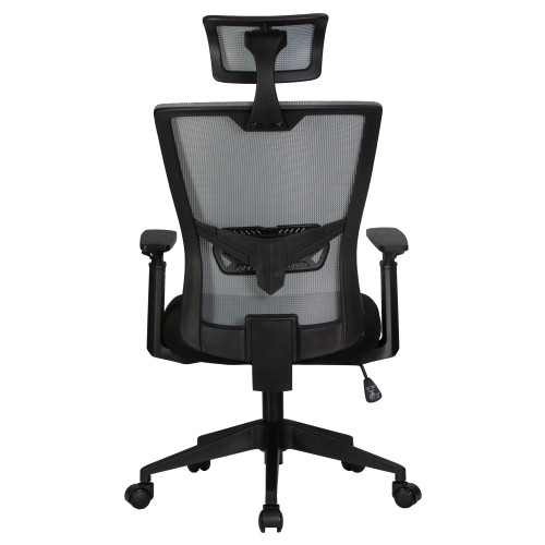 121B-LMR NIXON, цвет чёрный, серая сетка