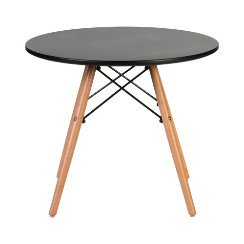 Стол журнальный DOBRIN SHELLEY (ножки светлый бук, цвет чёрный)