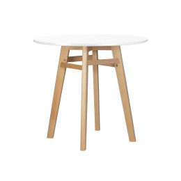 58TD-LMZL ALBERT'80, цвет столешницы белый, цвет основания светлый бук