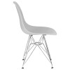 Стул обеденный DOBRIN DSR (ножки хром, цвет светло-серый (GR-01))
