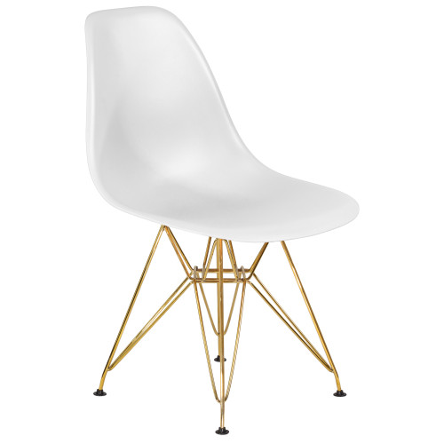 638APP-LMZL DSR, цвет сиденья белый (W-02), цвет основания золото