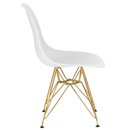 638APP-LMZL DSR, цвет сиденья белый (W-02), цвет основания золото