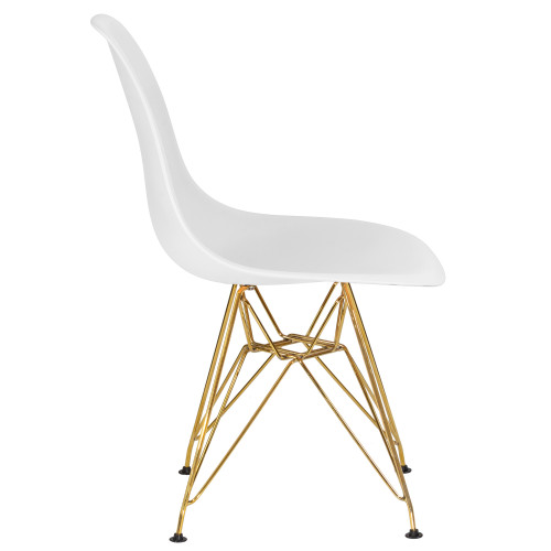 638APP-LMZL DSR, цвет сиденья белый (W-02), цвет основания золото