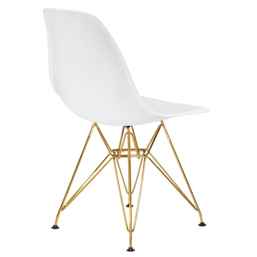 638APP-LMZL DSR, цвет сиденья белый (W-02), цвет основания золото
