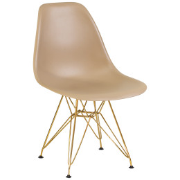 Стул обеденный DOBRIN DSR (ножки золотые, цвет бежевый (GR-03))