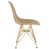 Стул обеденный DOBRIN DSR (ножки золотые, цвет бежевый (GR-03))
