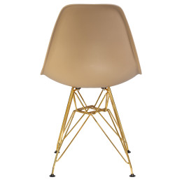 Стул обеденный DOBRIN DSR (ножки золотые, цвет бежевый (GR-03))