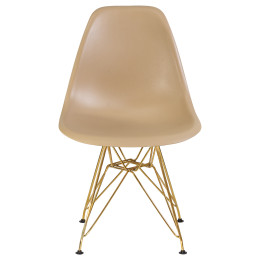 Стул обеденный DOBRIN DSR (ножки золотые, цвет бежевый (GR-03))